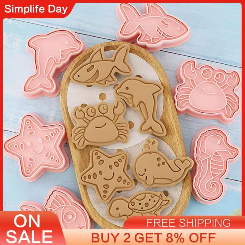 Biscuit Mold Set Perfect For Christmas Baking Lovely Christmas Themed Cookie Mold Marine Animal Mold Cookies Tool There Must Be