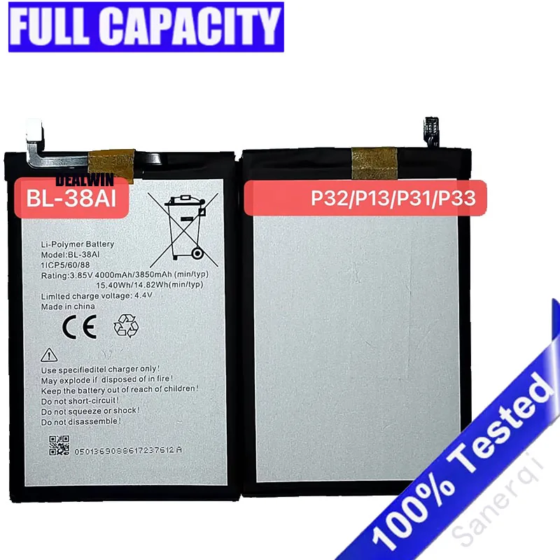 

Для мобильного телефона Tecno P32/P13/P31/P33 BL-38AI встроенный аккумулятор совершенно новый Bateria