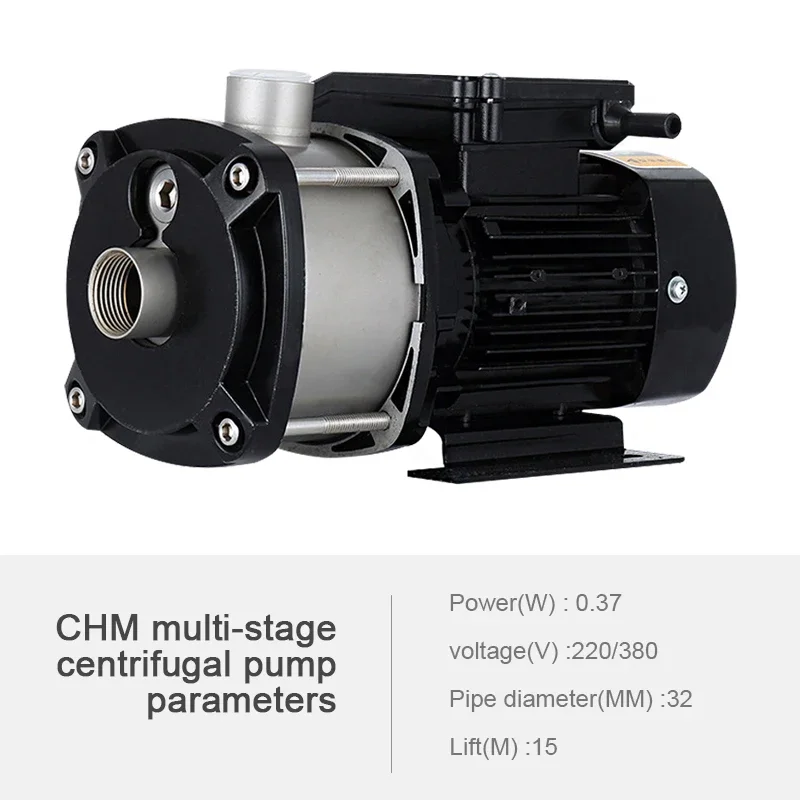 380V Industrial Horizontal Multi-stage Centrifugal Pump Stainless Steel Pipeline Circulation PumpsHousehold Booster Pump