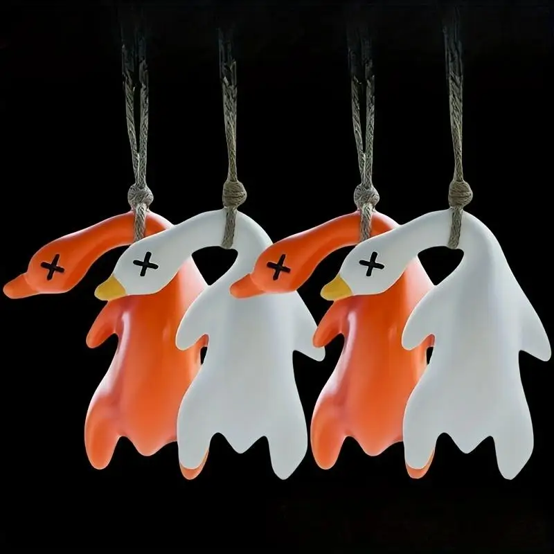 2 pieces of color changing roasted duck sunshine activated roasted duck fun pendant car scratch decoration car decoration pendan