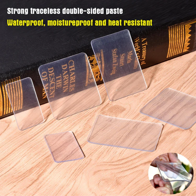 Multifunctional Double Sided Adhesive Tape Transparent Strong Adhesive Waterproof Removable Reusable Nano Adhesive Mounting Tape