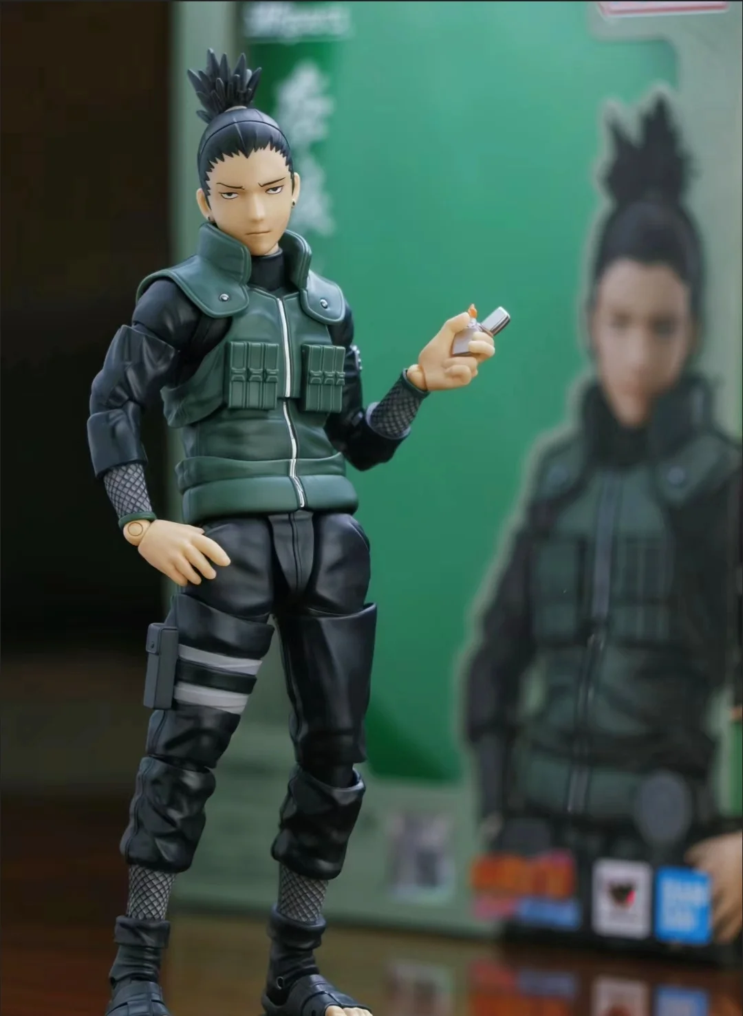 在庫オリジナルバンダイ S.H.Figuarts SHF ナルトシカマル奈良ブリリアント戦略家アニメアクションフィギュアモデルおもちゃ人形ギフト
