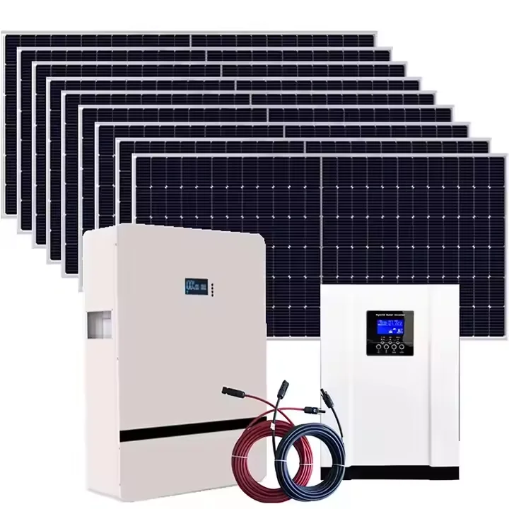 Nuuko Complete Set Hybrid Solar Power System 5kw 10kw 30kw Complete Solar Kit Multi-Scenario Customized Off-Grid for Home Use