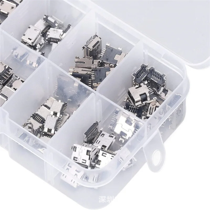50PCs/100 pièces 10 Spécifications MicroUsbUSBBoxedMINIAndroid Téléphone Prise De Charge