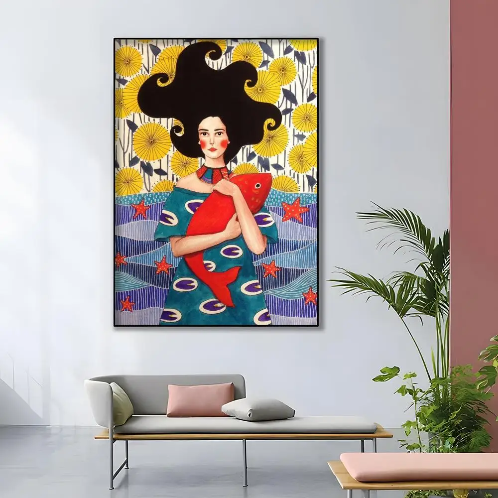 

Abstract Flowing Hair Woman 500/1000/1200/2000 PCS Jigsaw Puzzles Family Activity Games for Gameroom Bedroom Gifts Frameless