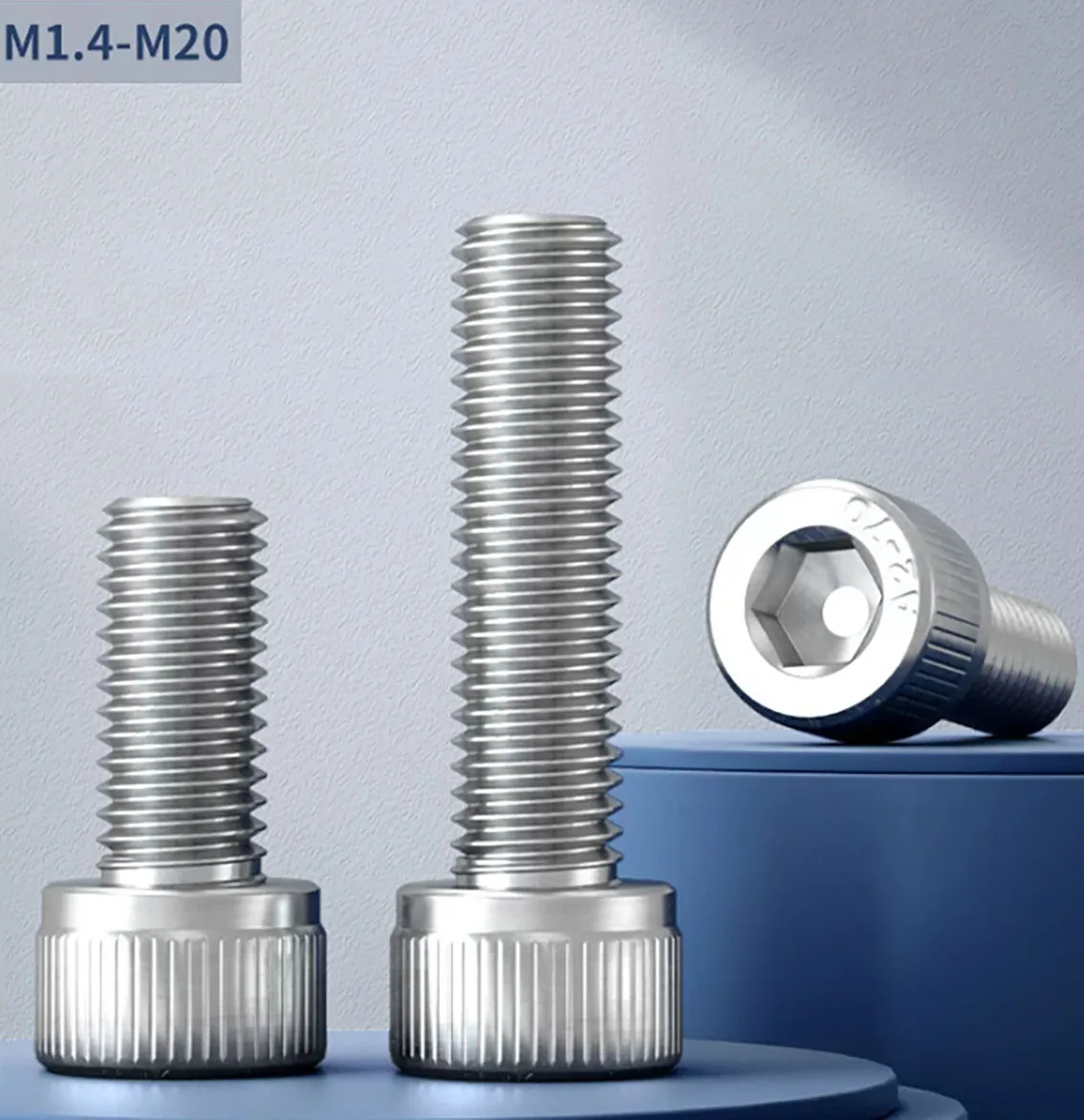 

Length 3mm-200mm Hexagon Hex Socket Head Cap Screws M3 M4 M5 M6 304 Stainless Steel Cylindrical Allen Bolts