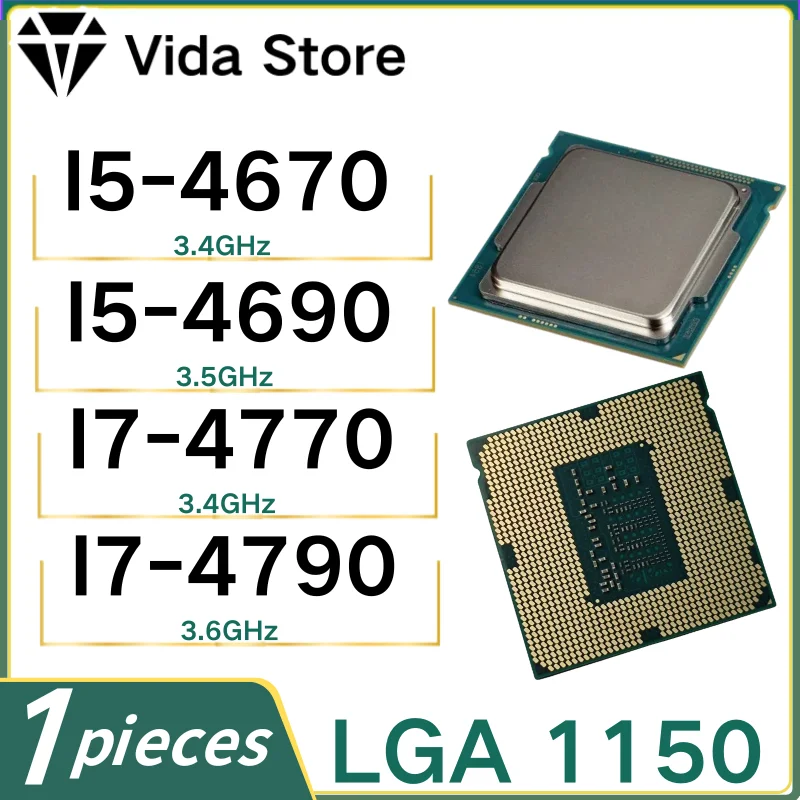 1PCS  LGA 1150 Core I5-4670 I5-4690 I7-4770 I7-4790 I5 4670 I5 4690 I7 4770 I7 4790