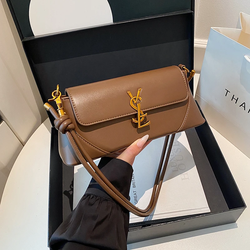 

Classic Retro Designer Women Handbag Luxury Vintage Leather Crossbody Bag High End Shoulder Tote