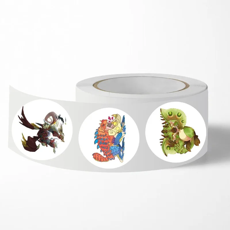 ملصق لطيف على شكل رسوم كرتونية من Monster Hunter Wilds Felyne Rathian لزجاجات المياه للأمتعة DIY ملصق جرافيتي للديكور #3