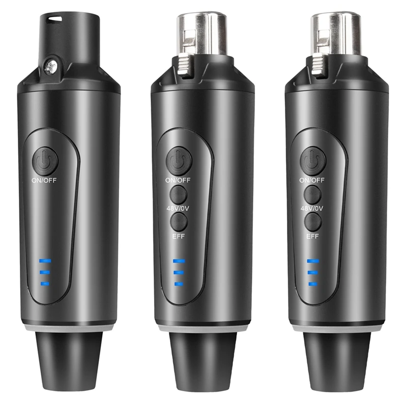 

Беспроводная микрофонная система, 3 шт., адаптер стандарта XLR 2.4, для конденсаторного динамического микрофона