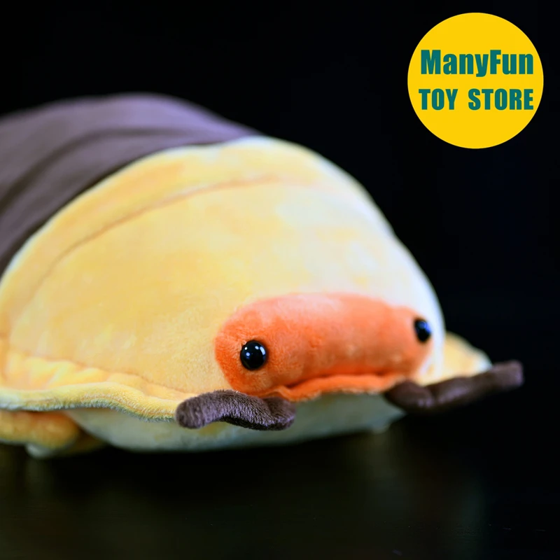 Realistic Pillbug High Fidelity Roly Poly Plushie Lifelike Woodlouse Plush Toy Sow bug Stuffed Animal Pill Bug Simulation Doll