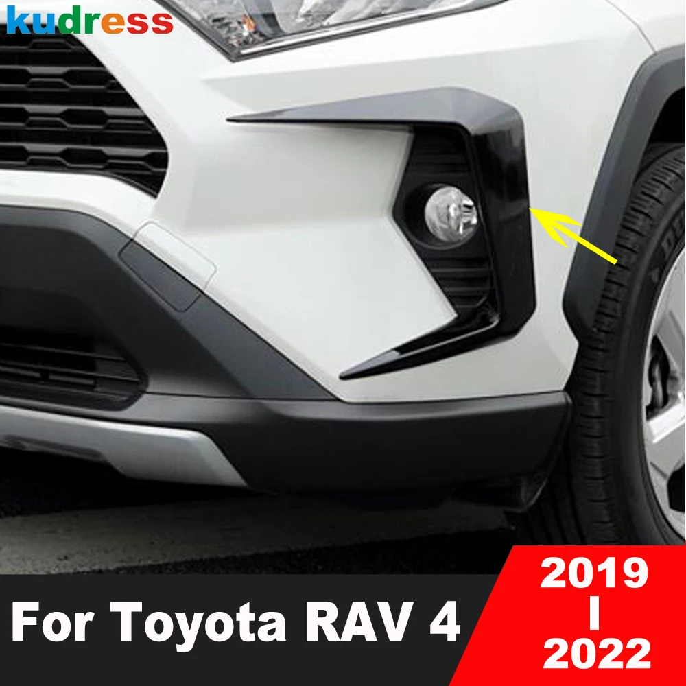 

Передняя противотуманная лампа для автомобиля, Накладка для бровей для Toyota RAV4 RAV 4 Limited/LE/XLE/Hybrid 2019 2020 2021, карбоновые аксессуары