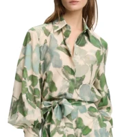 CHCH, Tops estampados para mujer, Blusas con estampado de moda, camisas informales de manga larga para oficina para mujer, Blusas ajustadas