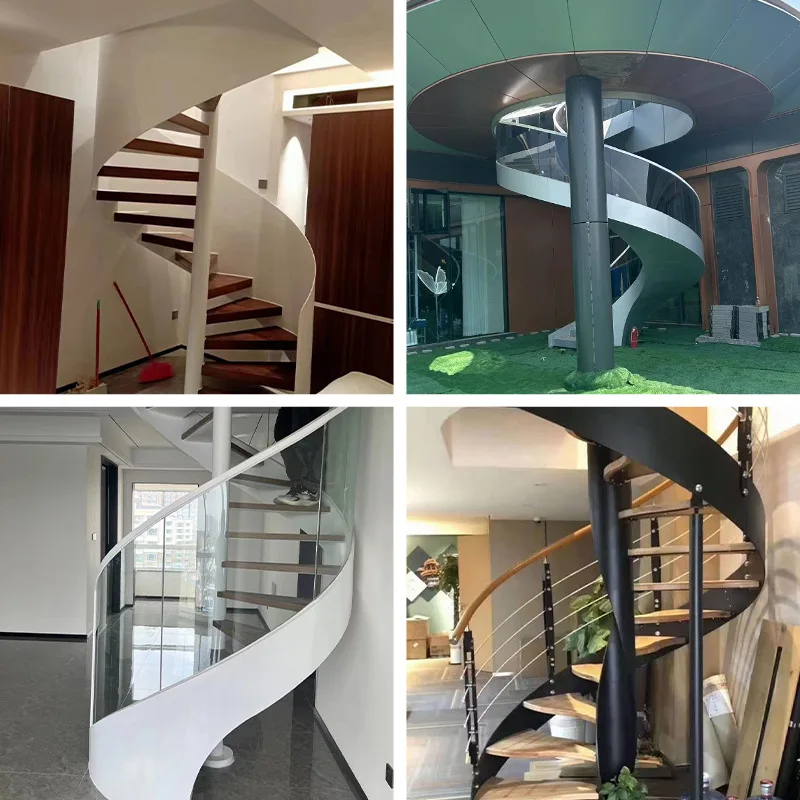 Scala a chiocciola per uso domestico, scala mobile duplex per interni