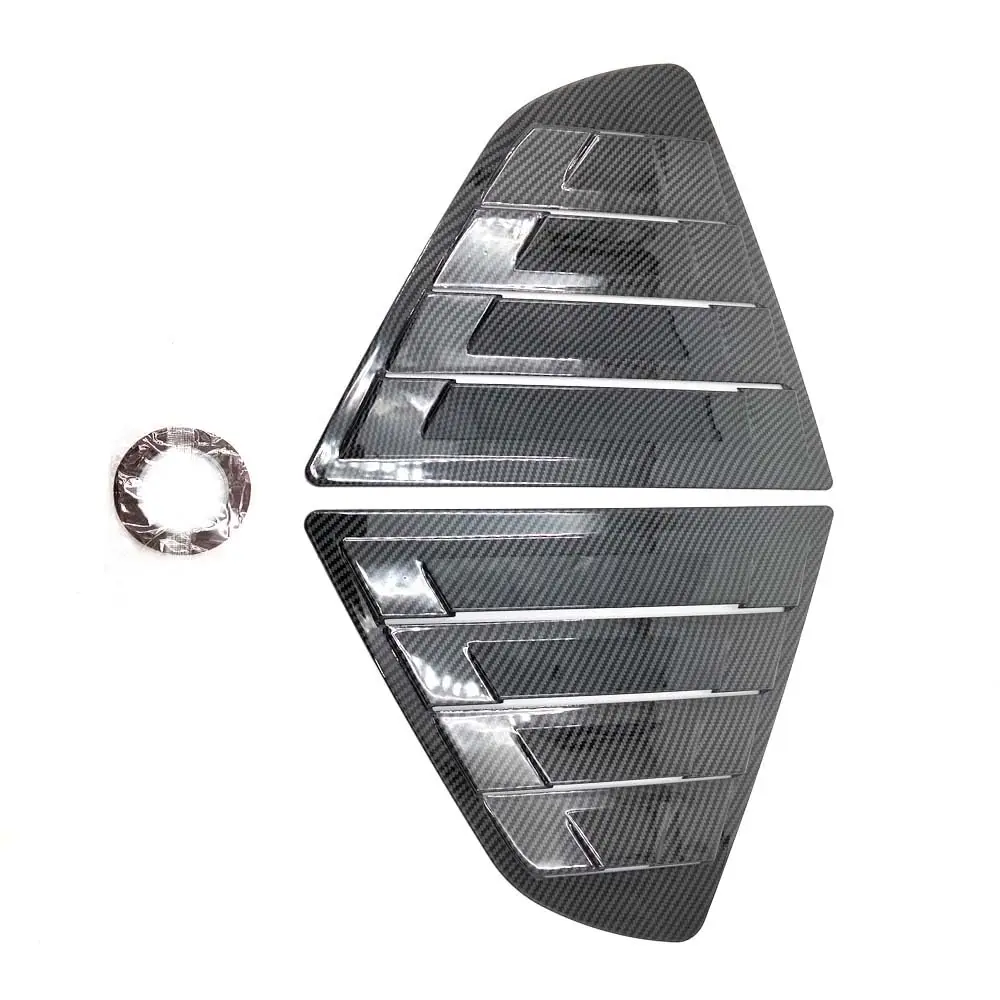 Carbon Fiber Look Rear Side Quarter Window Louver Trim For Toyota Camry 2018-Up