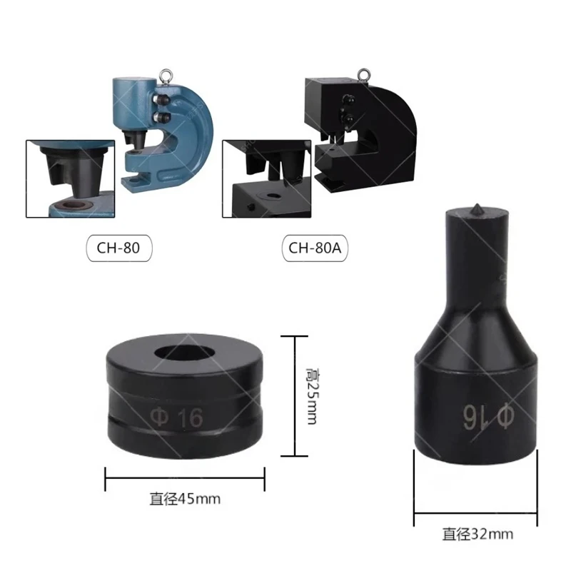 hydraulic punching mould stainless steel punching machine CH-80 Hydraulic Punching Dies Manual punch die