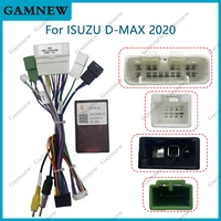 Adaptador de arnés de cableado de 16 pines para coche, decodificador de caja Canbus, Cable de alimentación de Radio Android para Isuzu D-MAX IZ-SS-01