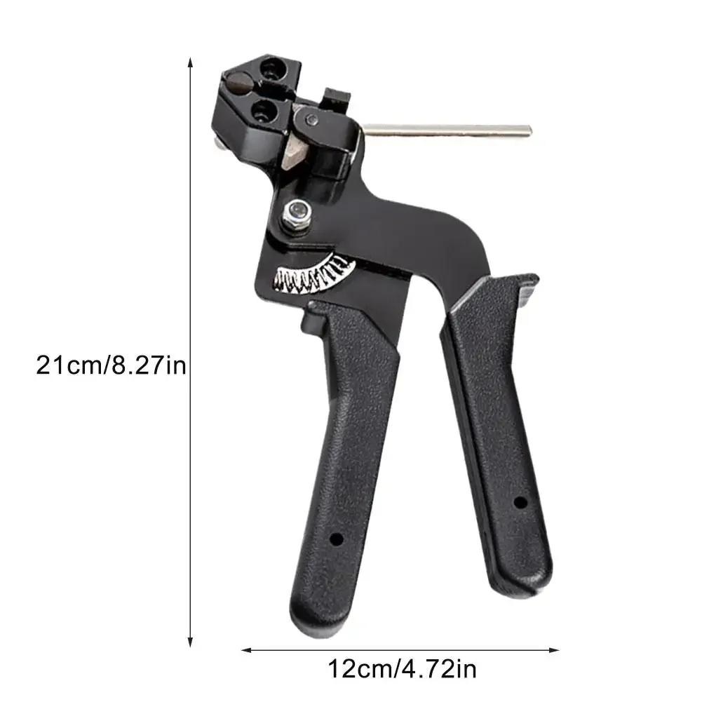 Metal Tie Wrap Gun Kit Cable Tie Plier Fastening Strap Cutter Adjustable Tension Zip Stainless Steel Self-Locking Hand Tools