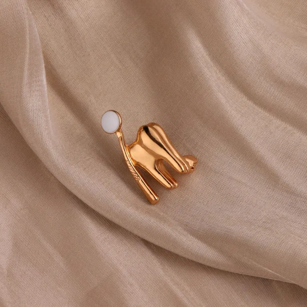 Cartoon Zinc Alloy Tooth Shape Brooch Geometric Enamel Dentist Nurse Enamel Pins Backpack Badge Korean Style Jewelry Gift
