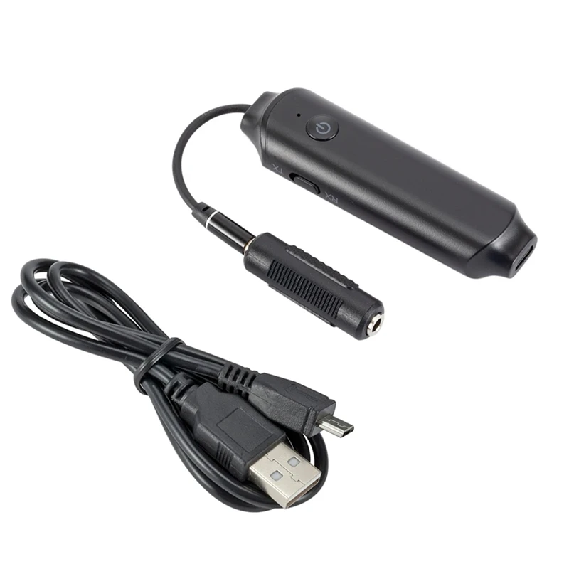 RISE-Wireless 2In1 Bluetooth 5.0 Receiver Transmitter Adapter 3.5Mm Jack For Music Audio Headphone Reciever Handsfree