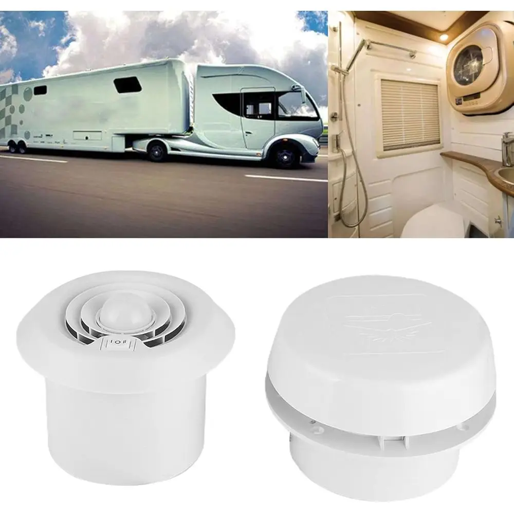 RV مروحة 12 فولت مروحة سقف 4000R/دقيقة LED سقف الهواء التهوية مصبغة مروحة التبريد المستديرة للمعسكر السفر مقطورة فان متنقل Acce