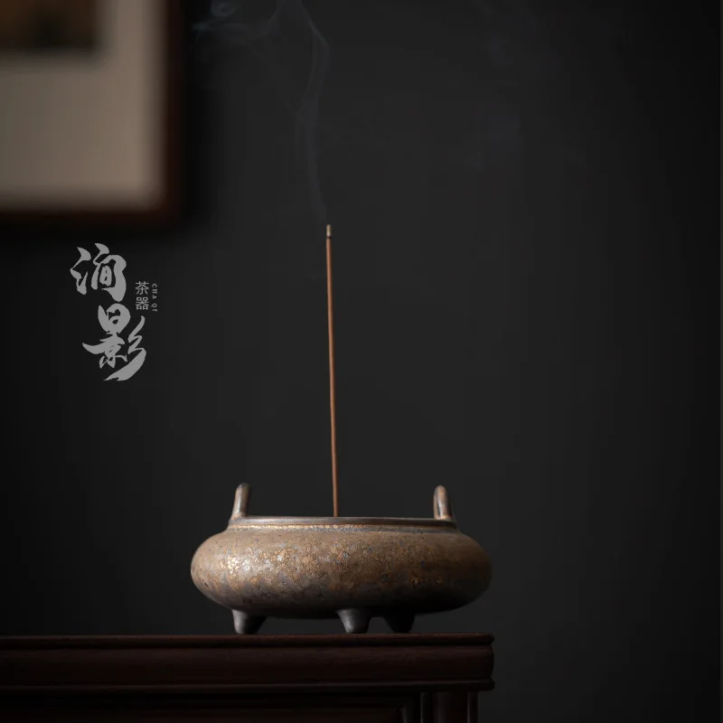 

Керамические винтажные украшения для курильницы, аксессуары для чайной церемонии, украшение для дома в стиле дзен