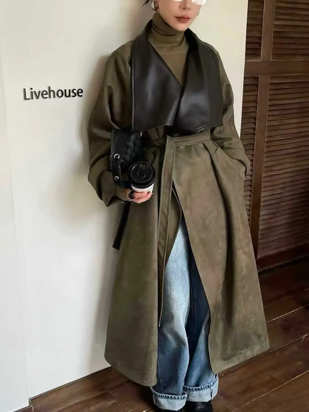 

Женская свободная куртка SuperAen с вышивкой, новинка весны 2025 года, повседневное однобортное модное верхнее пальто