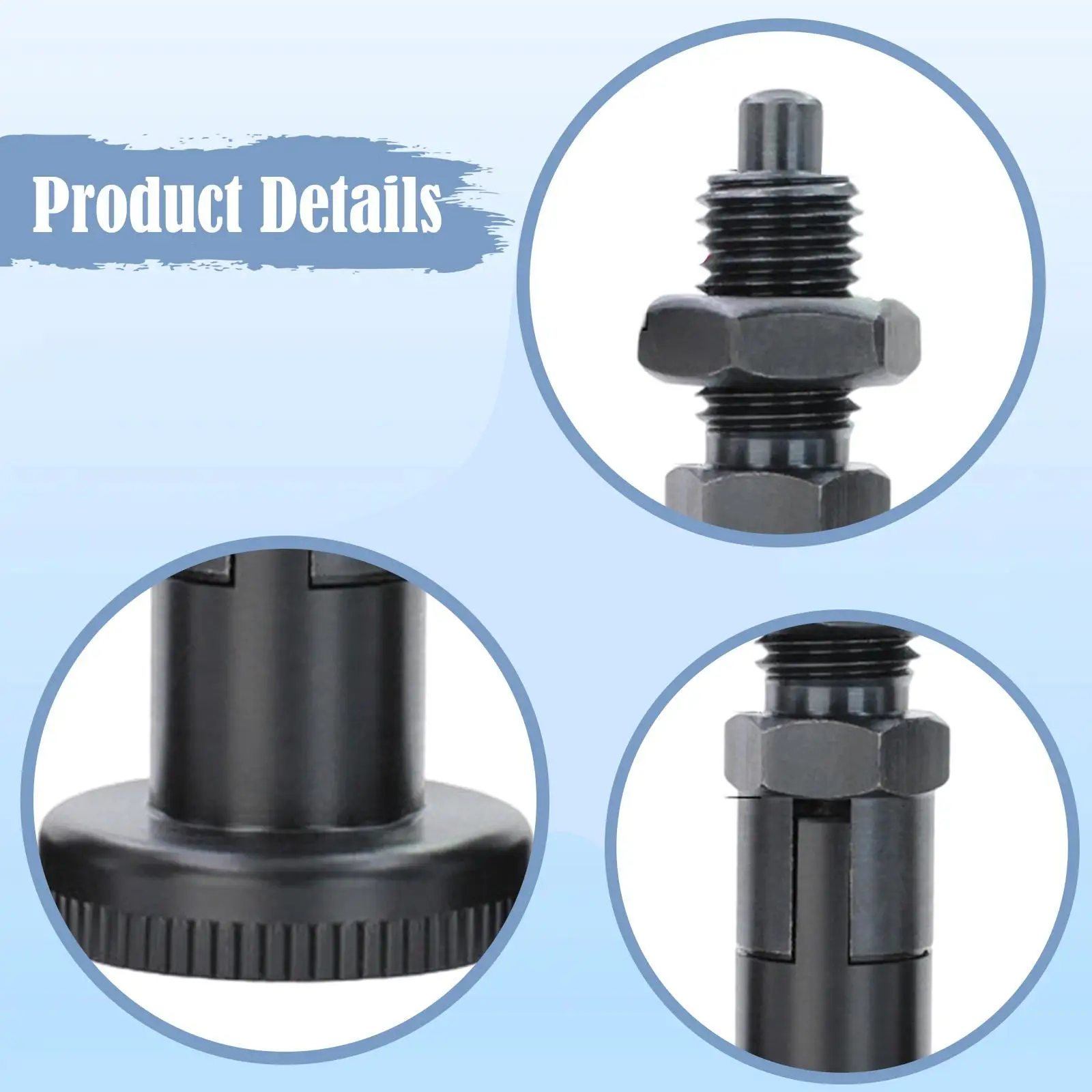Spring Knob Plunger,Accessory,Professional,High Performance Spare Part Indexing Pin Locking Pin Spring Self Locking Knob Plunger