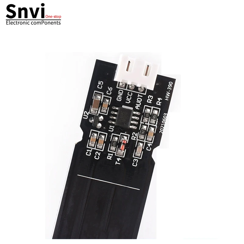 Módulo capacitivo do sensor de umidade do solo, não é fácil de corroer, fio de ampla tensão 3.3 ~ 5.5v, resistente à corrosão com gravidade