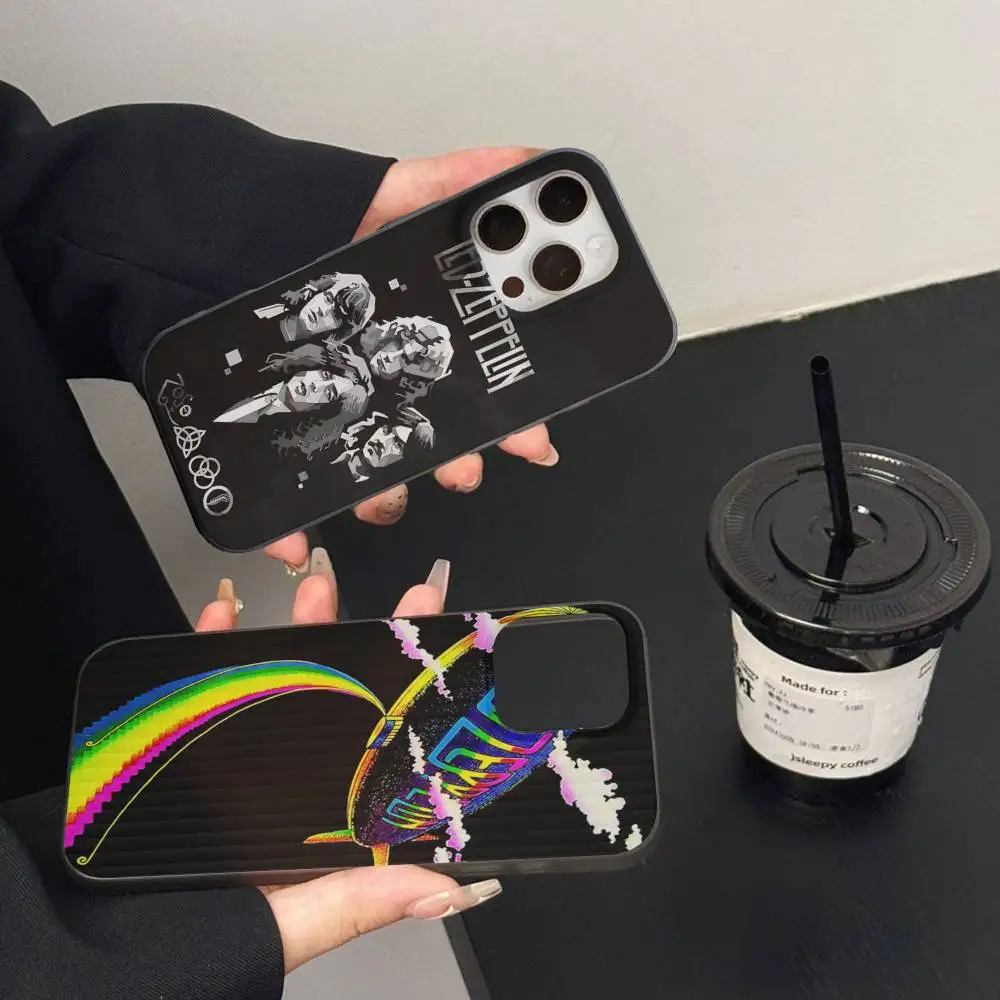 Rock L-Led Vintage Band Z-Zeppelin Corrugated Stripe Phone Case For IPhone 17 16 15 14 13 Pro Max Plus Pro Shockproof Cover