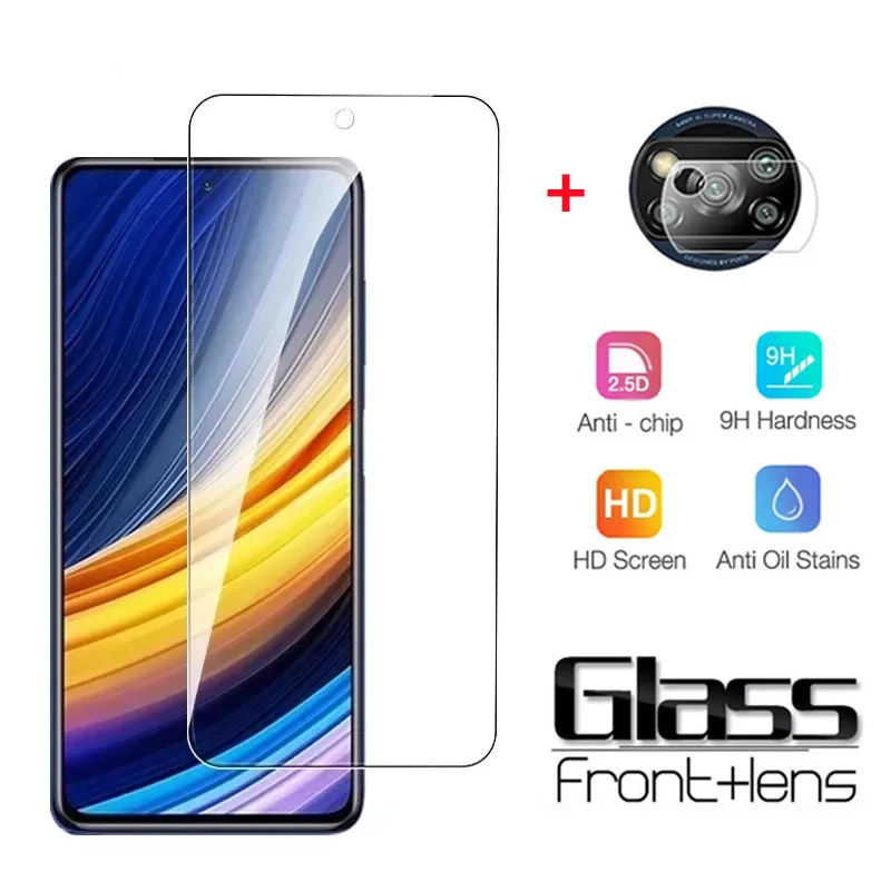 Protector de pantalla de vidrio templado para Xiaomi, protector de pantalla para Mi Poco X3 Pro, NFC, F3, M3, M4 GT, Redmi Note 11, 10, 9, 8 Pro,