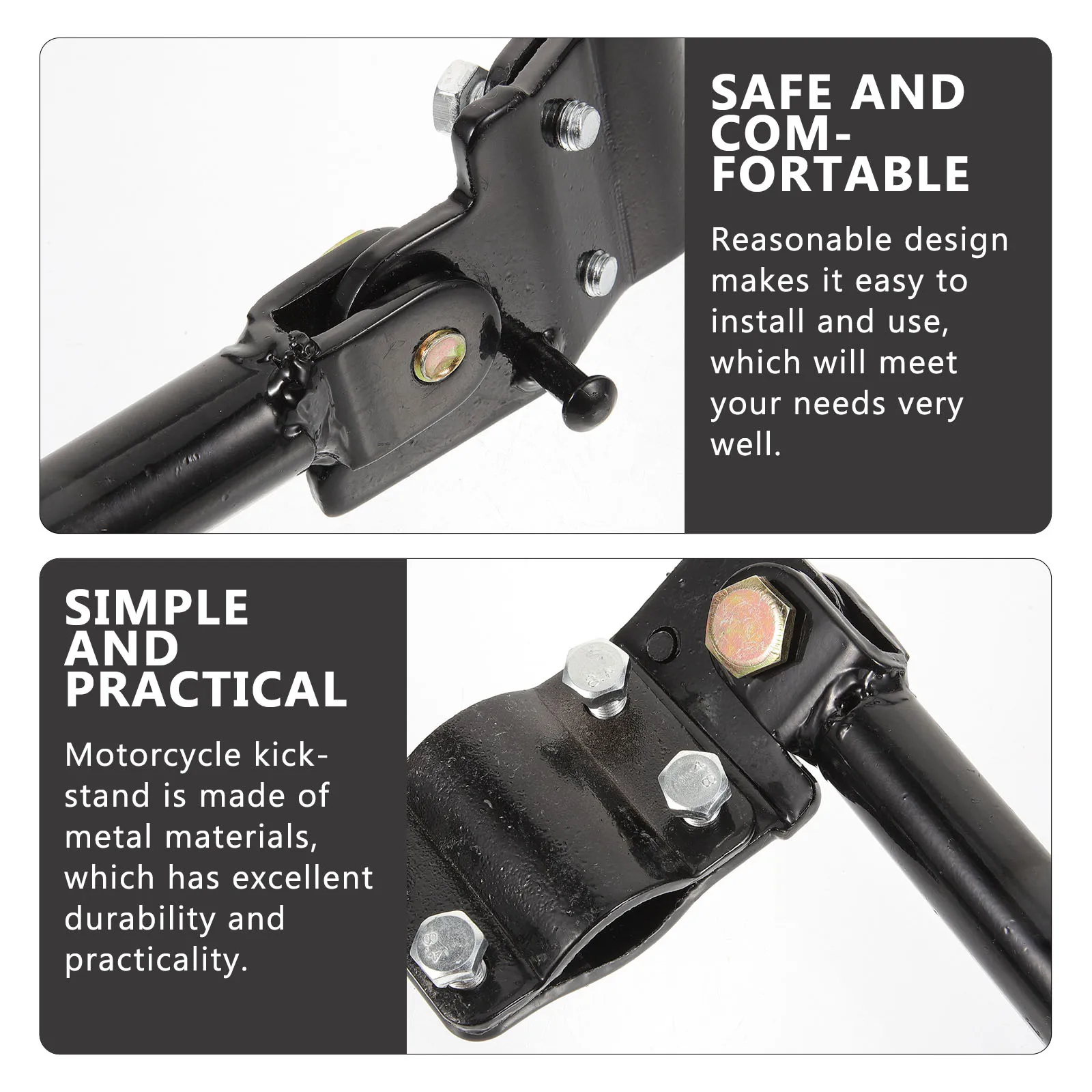 

Universal Motorcycle Kickstand Side Stand Scooter Parts Electric Kickstands Modified Support Stand Strong Stable