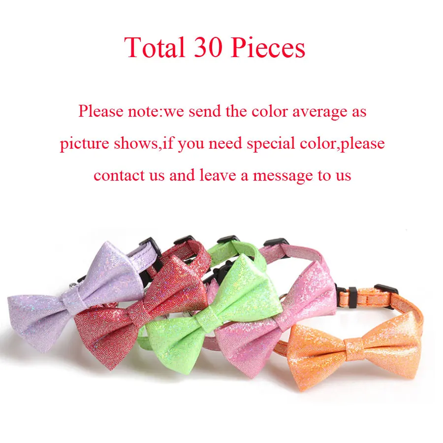 Wholesale Cat Collar 30 PCS With Bell Safety Breakaway Quick Release Small Dog Kitten Collier Chain Floral Bowknot for Teddy New