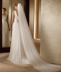 3M Two-Layer Soft Tulle Bridal Veil with Comb Marriage Wedding Accessories