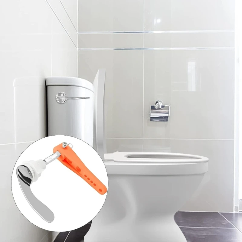 Maniglia ricambio in metallo Maniglia per scarico WC squisita Hardware durevole 517A