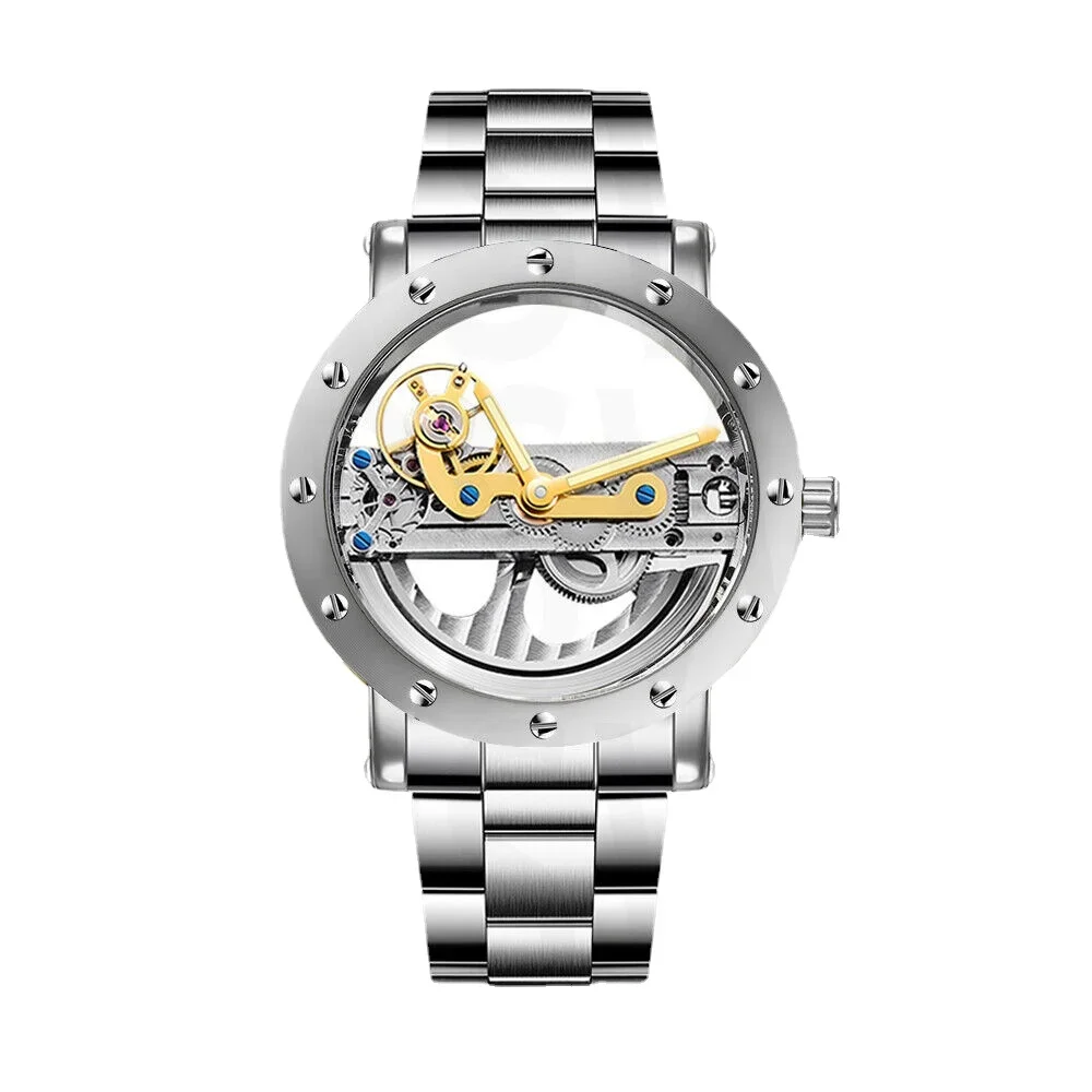 Original Hollow Watch Luxury Brand Men Automatic Mechanical Tourbillon Watches