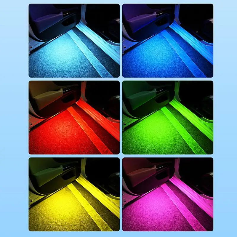 Car Flashing Light High Brightness 7 Colors LED Anti-Collision Warning Lights High Brightness Riding Night Signal Lights For Car