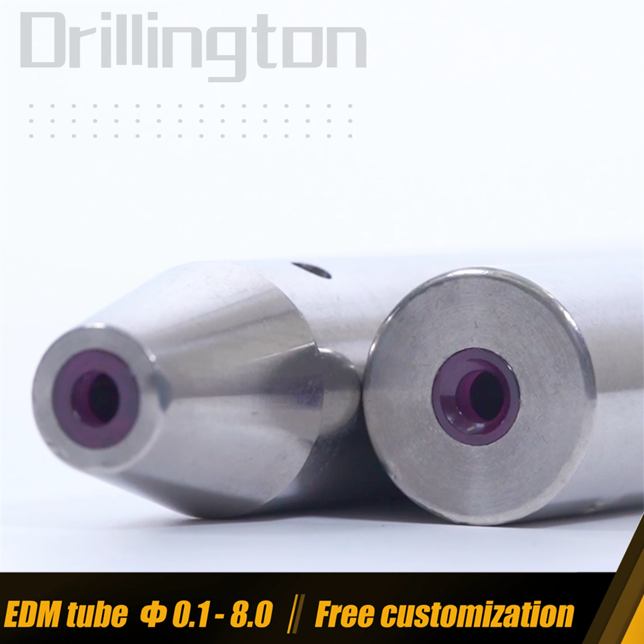 EDM Electrode Drill Guide , 12mm x 42mm Ruby , Electrode Guides , EDM Drilling Parts 0.0039\