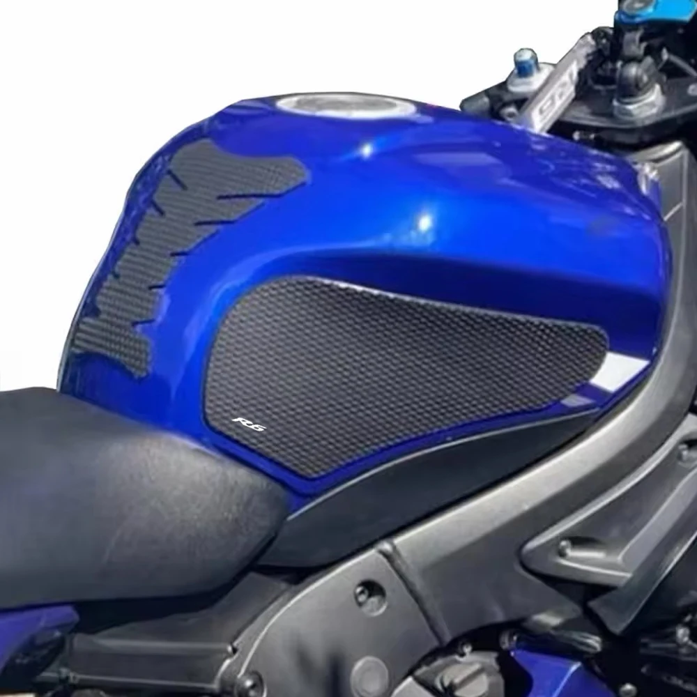 Motorcycle fuel tank accessories For YZFR6 YZF R6 2003-205 Fuel tank sticker Fuel tank side pad Knee traction anti slip pad
