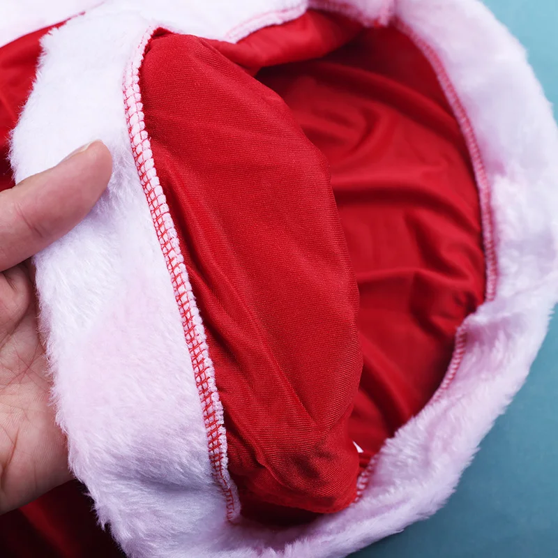 Fato de lã de alce para bebês, Papai Noel vermelho, vestidos princesa manga comprida, chapéu e xale, Natal, Ano Novo, Criança, Natal