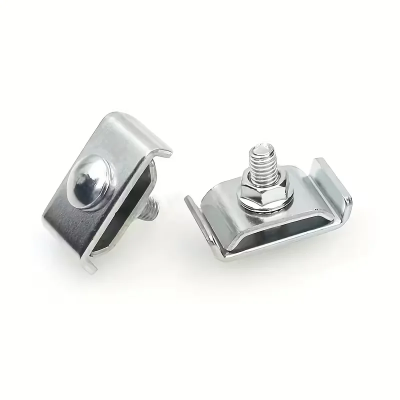 10pcs Silvery Wire Grid Panel Connector Grid Wall Clamps Grid Connectors Metel Mesh Fasteners Sturdy Clamps For Wall Grid Panels