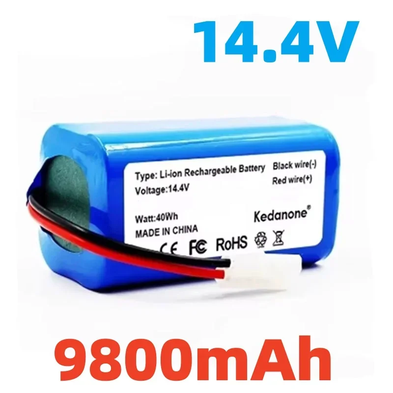 §14.4V Li-ion Battery Pack for Xiaomi Mijia Essential G1 MJSTG1 Robot Vacuum Cleaner, SKV4136GL H18650CH R30 R35 4S1P 9800mAh