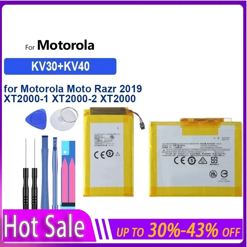 

Сменный аккумулятор KV30 KV40 для Motorola Moto Razr 2019 XT2000-1 XT2000-2 XT2000 Voyager SB18C40007, портативные аккумуляторы