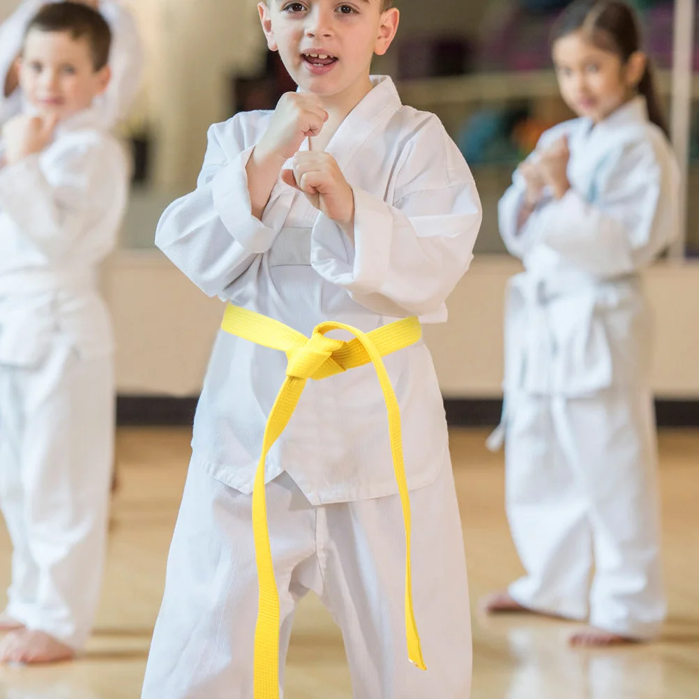 

Comfortable Taekwondo Belt Durable Anti-Wear Vibrant Colors Adjustable Length Martial Arts Waistband for Men Women Training