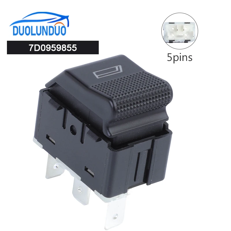 New Hight Quality Car Accessories Power window single switch 7D0959855 For Volkswagen Transporter T4 Seat Ibiza