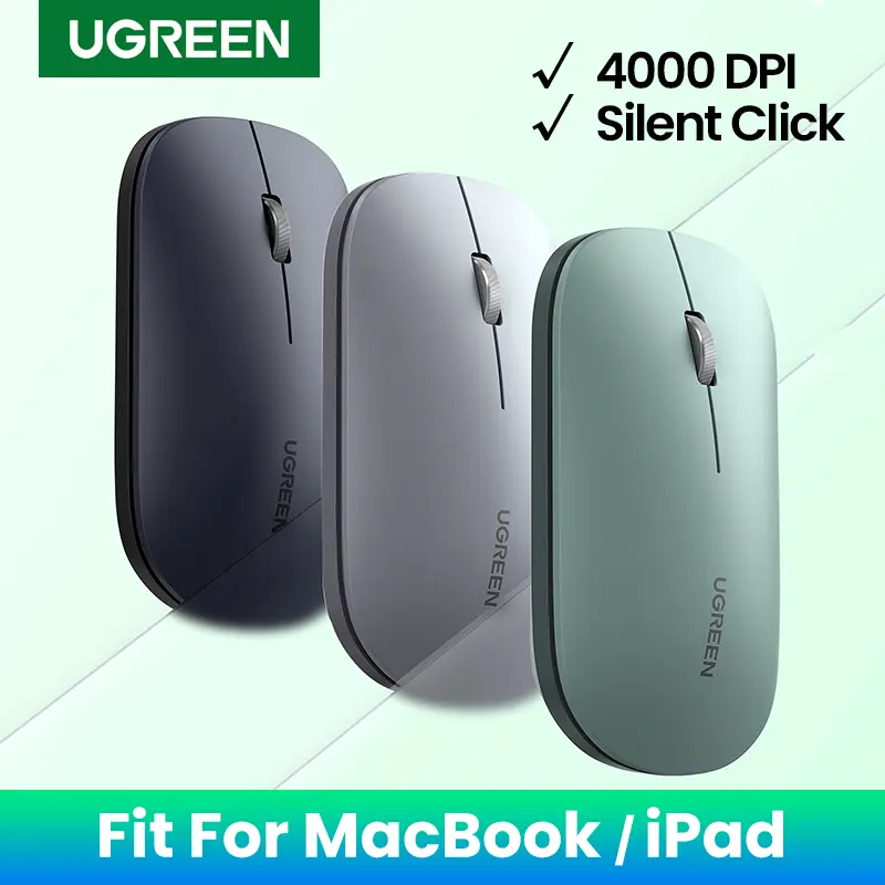 UGREEN wireless 4000 DPI mouse viewed from above