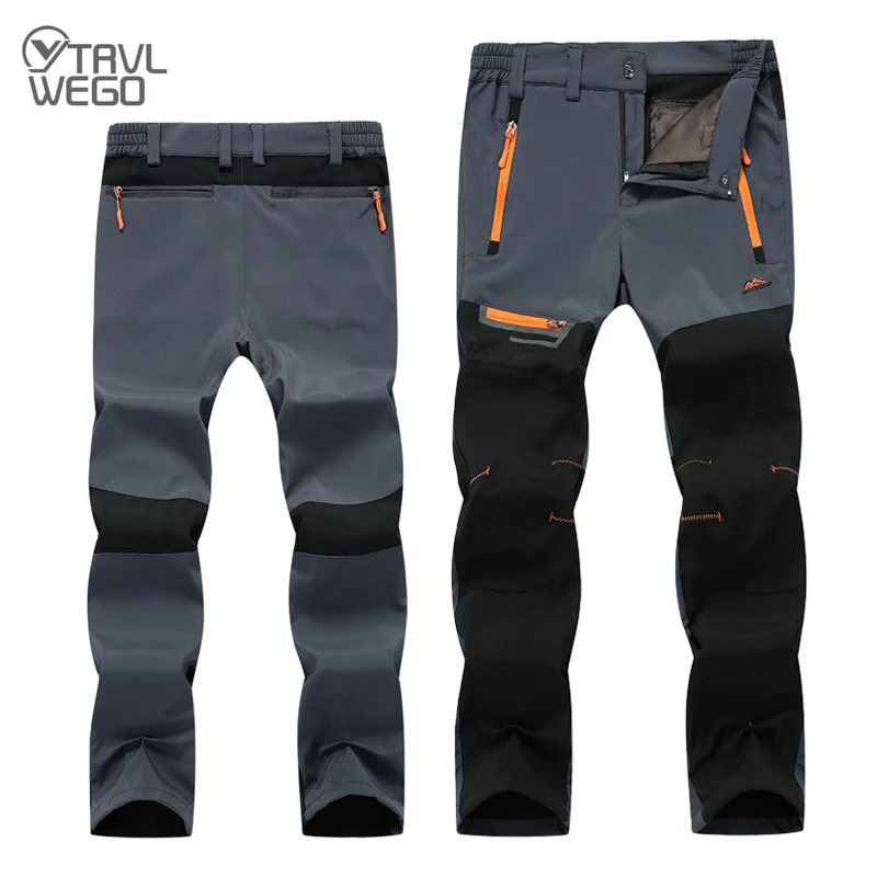 

TRVLWEGO Fishing Trousers in Hiking Pants Men Camping Trekking Beautiful Price Double-Deck Elastic Spring Autumn Breathe Freely