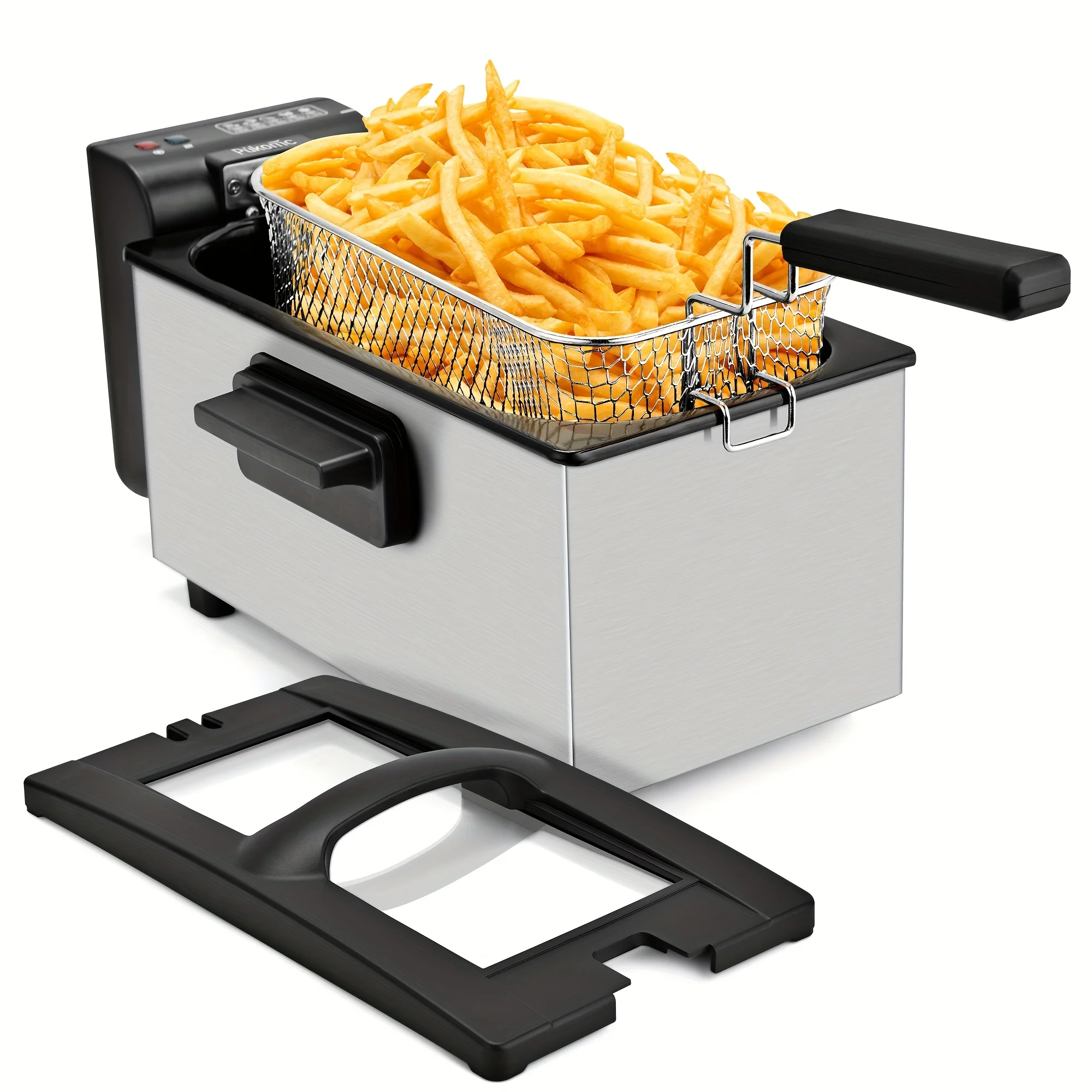 usSUSTEAS Household Deep Fryer, Large Capacity Oil Fryer with 5 Sizes, Adjustable Temperature Control, Easy-to-Clean Pot, Made Of Stainless Steel, Local Warehouse, Compact And Durable Design, Stylish Cooking Appliance & Essential Kitchen Tool.d