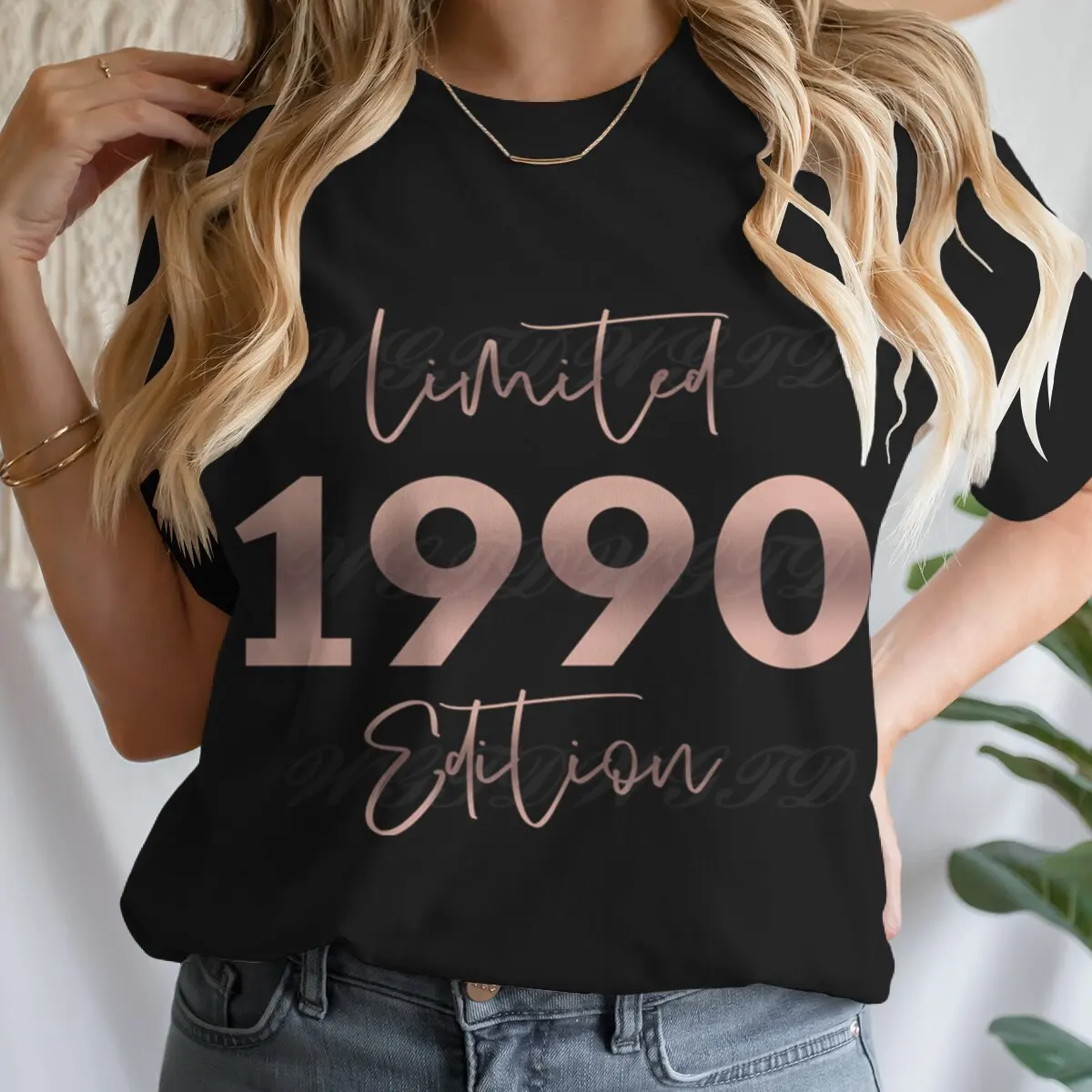 Limited Edition 1990 Summer T-shirt for Women Vintage T Shirt Fashion Casual Vintage Women Clothes Short Sleeve Tee T-Shirts