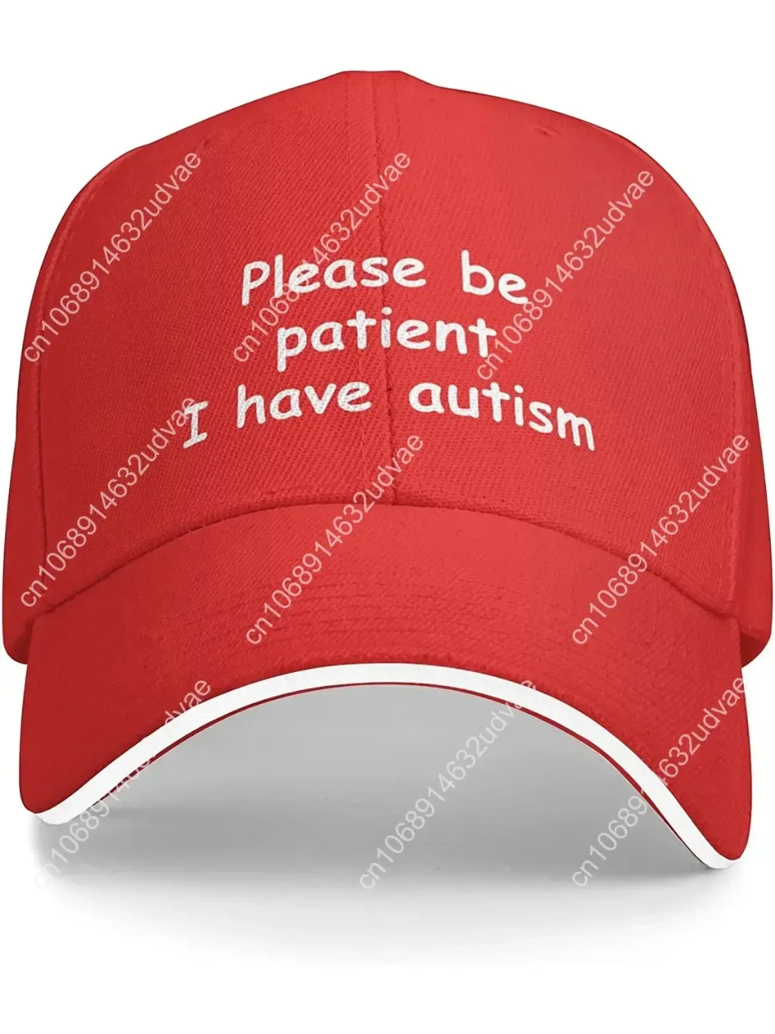 

Please Be Patient I Have Autism Hat Trucker Hat for Men Women Outdoors Snapback Hat